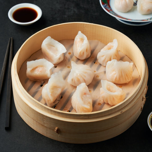 Bamboo Shoot & Prawn Hargow (Contains Pork, Gluten-Free) – 12 Pieces of Exquisite Dim Sum